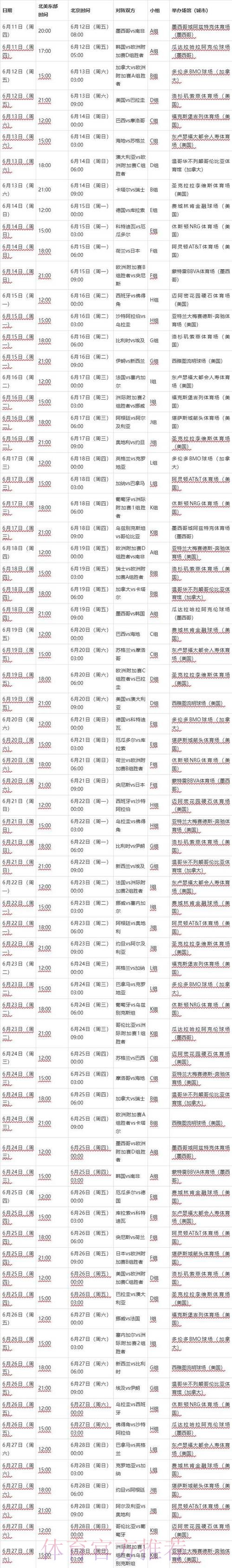 2026世界杯完整赛程实时更新最新时间表怎么看